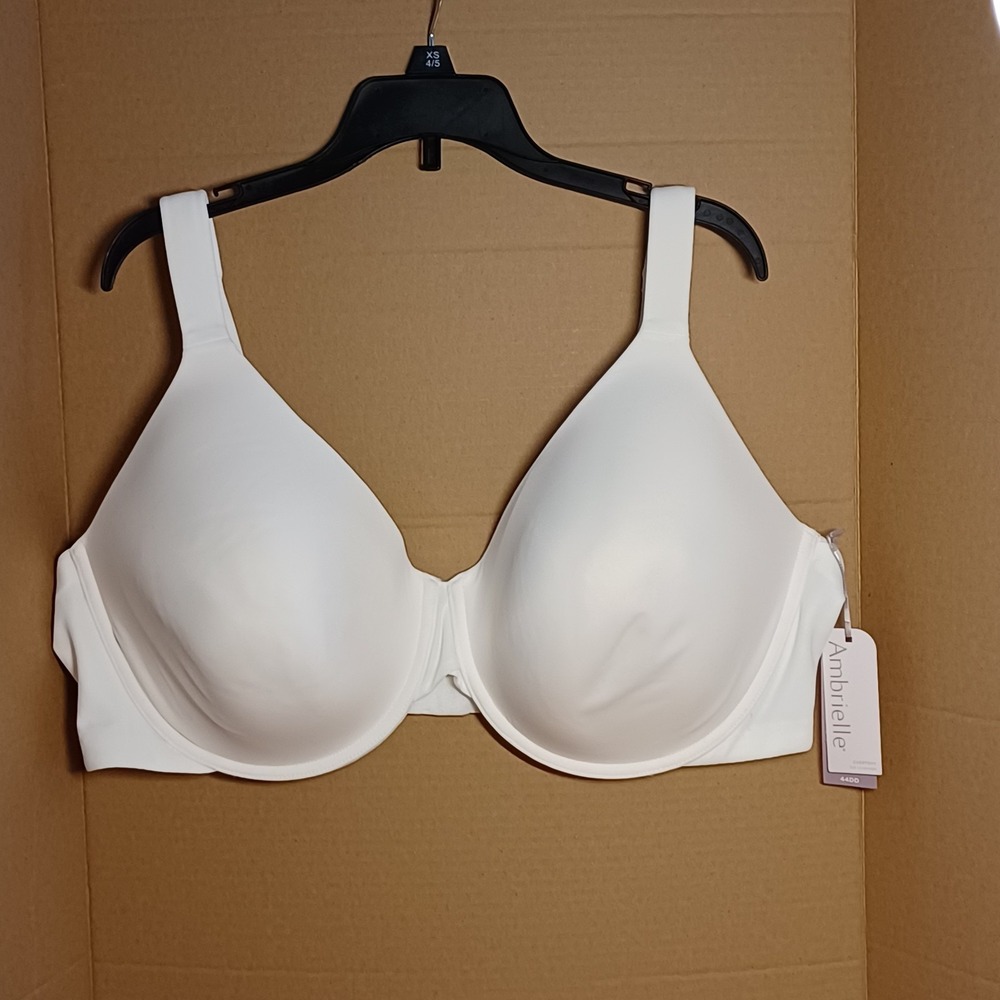 Women 44DD Ambrielle Everyday Full Figure Underwire Convertible Padded Adj Bra